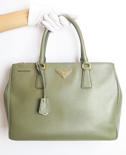 Double Zip Luxe Tote, front view